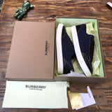 Burberry Red Low-Top Sneakers - Toe Detail View