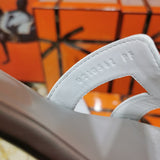 Hermes sandals Style 014 - logo and branding close-up