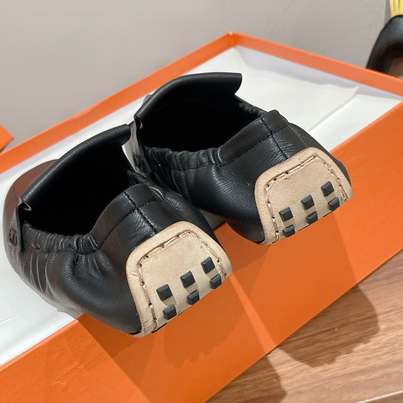 Hermes shoes Style 265 - texture and material detail