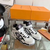 Louis Vuitton Camel Low-Top Sneakers - Lifestyle Styling Shot