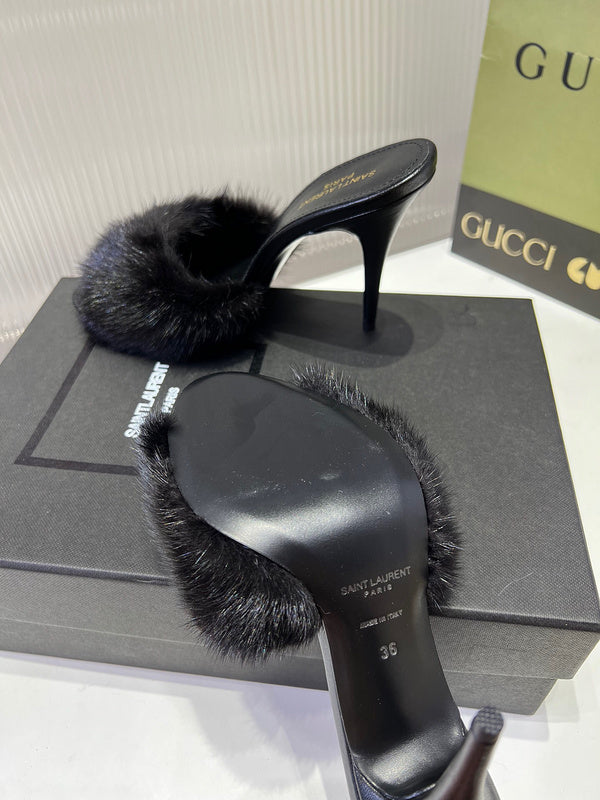 Saint Laurent designer shoes full view
