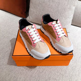 Hermès White High-Top Sneakers - Front View