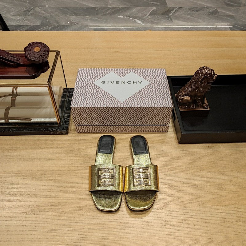 Givenchy Tan Block Heel Pumps - Back View
