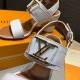 Louis Vuitton luxury shoes detail shot