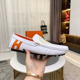 Hermes shoes Style 045 - close-up of iconic logo design
