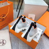 Hermes shoes Style 327 - styled lifestyle view (alternate angle)