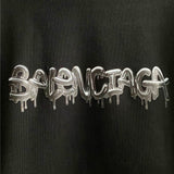 Close-up of Balenciaga designer clothing craftsmanship