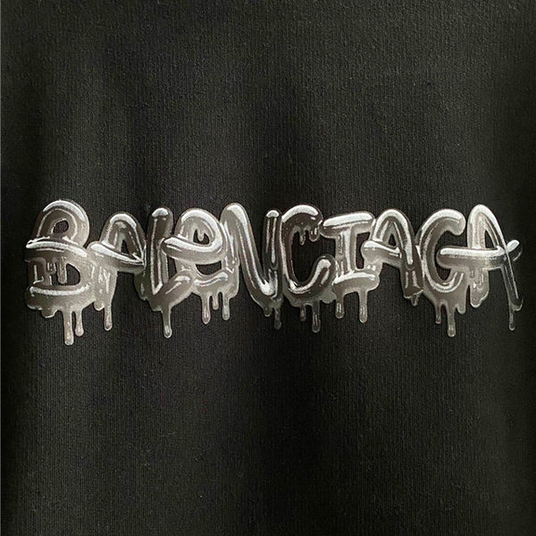 Close-up of Balenciaga designer clothing craftsmanship