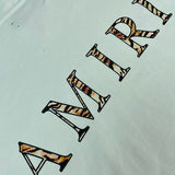 Close-up of Amiri hoodie craftsmanship