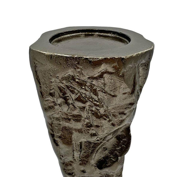 Bronze 16 In. Tall Decorative Handmade Aluminum Metal Candle Holder