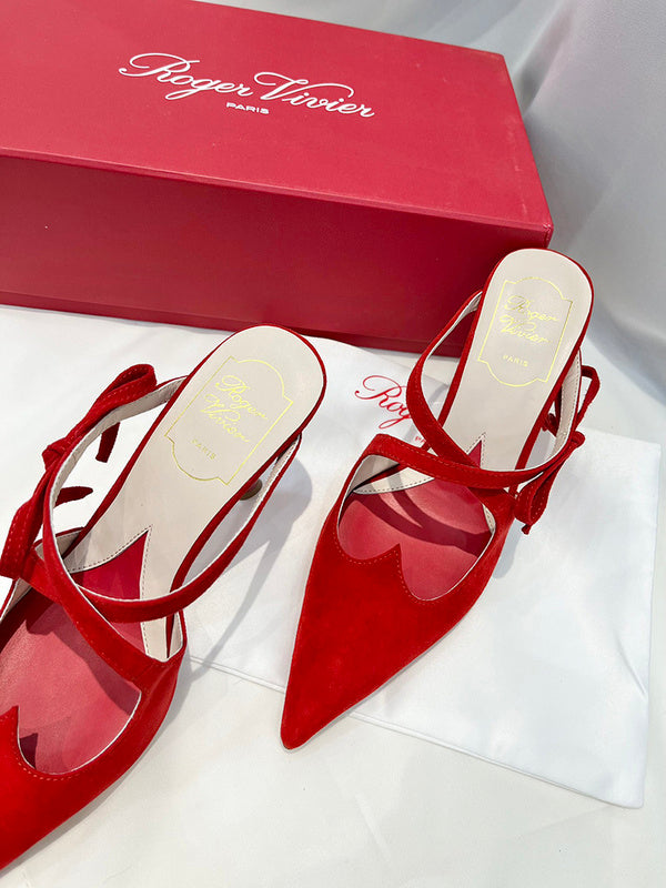 Roger Vivier luxury shoes detail shot