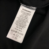 Close-up of Burberry t-shirt craftsmanship