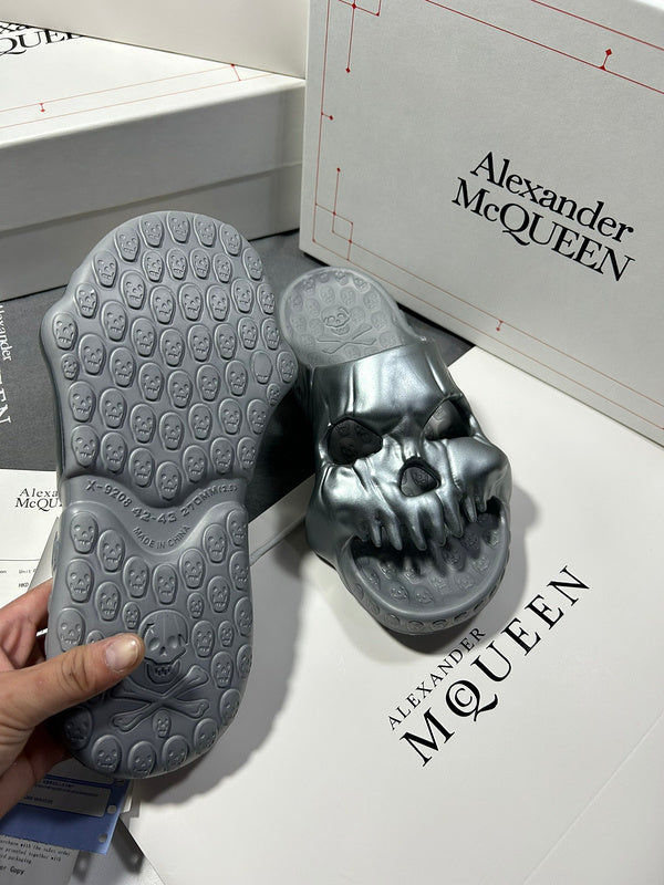 Alexander McQueen Chocolate Brown Bow-Detail Flats - Lifestyle Styling Shot
