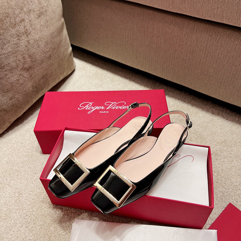 Close-up detail view of Roger Vivier luxury piece style No.063