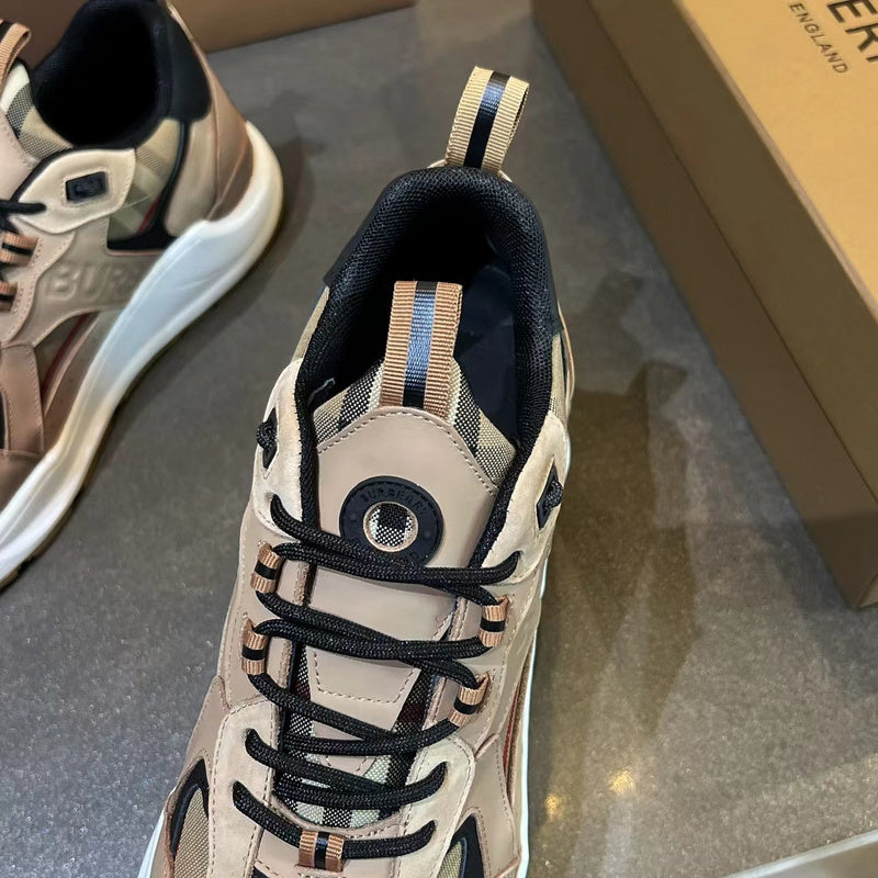 Burberry Black Chunky Platform Sneakers - Lifestyle Styling Shot