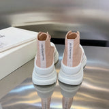 Alexander McQueen Tan Ankle Boots - Sole Detail View