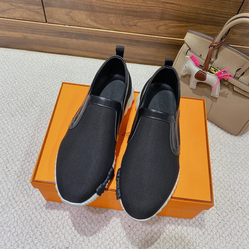 Hermès Tan Slingback Heels - Full Silhouette View