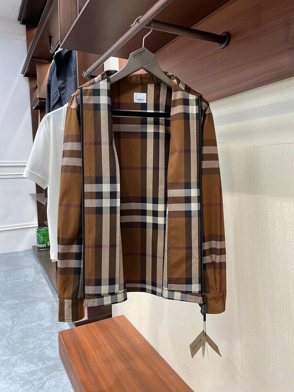 Close-up of Burberry designer clothing craftsmanship