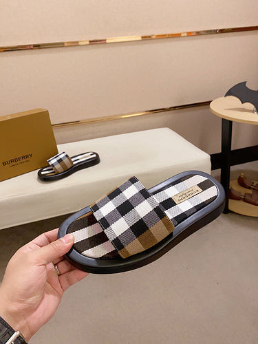 Burberry Burgundy Slip-On Sneakers - Full Silhouette View