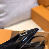 Louis Vuitton luxury shoes detail shot
