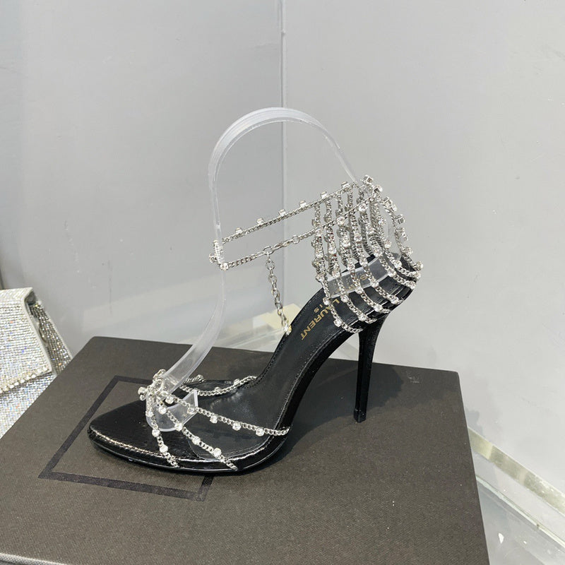 Saint Laurent designer shoes full view