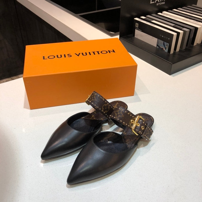 Louis Vuitton shoes Style 204 - front view, bold signature style