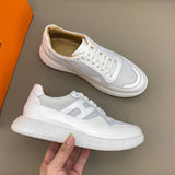Hermès White Classic Ballet Flats - Toe Detail View