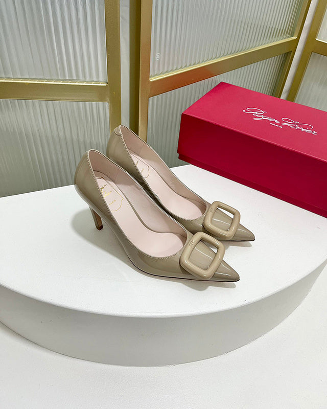 Close-up of Roger Vivier shoes craftsmanship