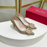 Close-up of Roger Vivier shoes craftsmanship