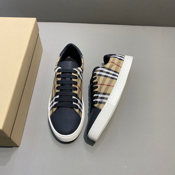 Burberry Camel Ankle Boots - Angled View