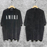 Amiri luxury t-shirt detail shot