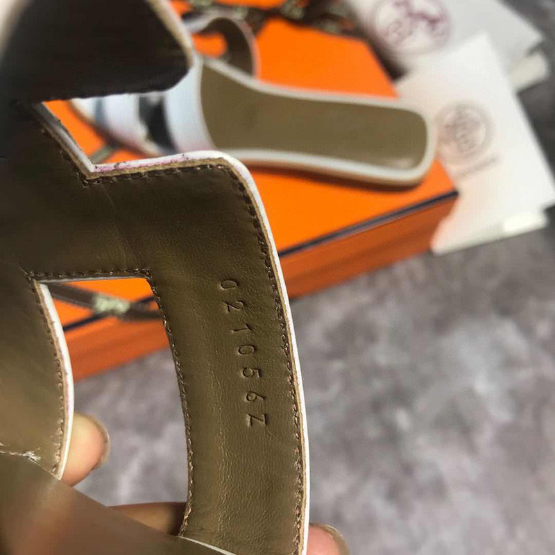 Hermès Chocolate Brown Espadrille Wedge Sandals - Detail Shot of Craftsmanship