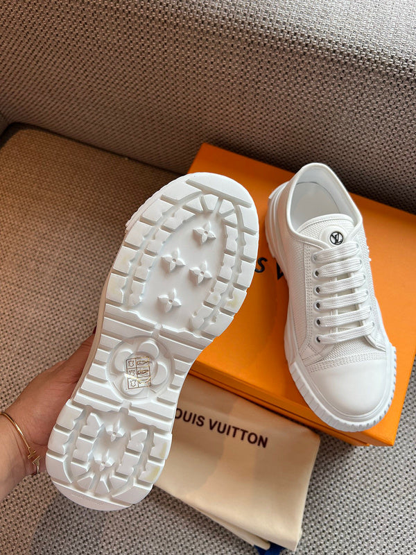 Louis Vuitton Tan Pointed-Toe Flats - Sole Detail View