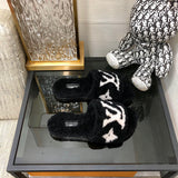 Louis Vuitton Nude Combat Boots - Back View