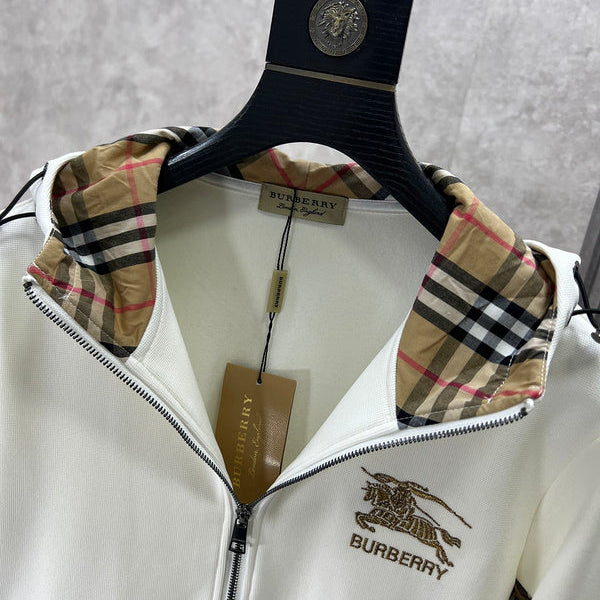 Close-up of Burberry designer clothing craftsmanship