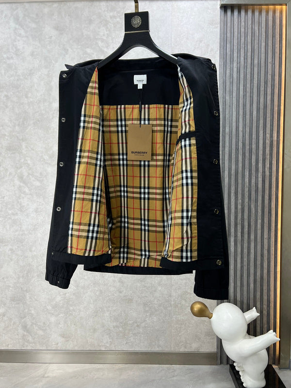Close-up of Burberry designer clothing craftsmanship