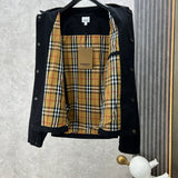 Close-up of Burberry designer clothing craftsmanship