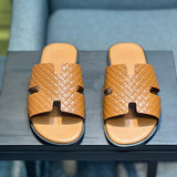Hermes shoes Style 009 - logo and branding close-up