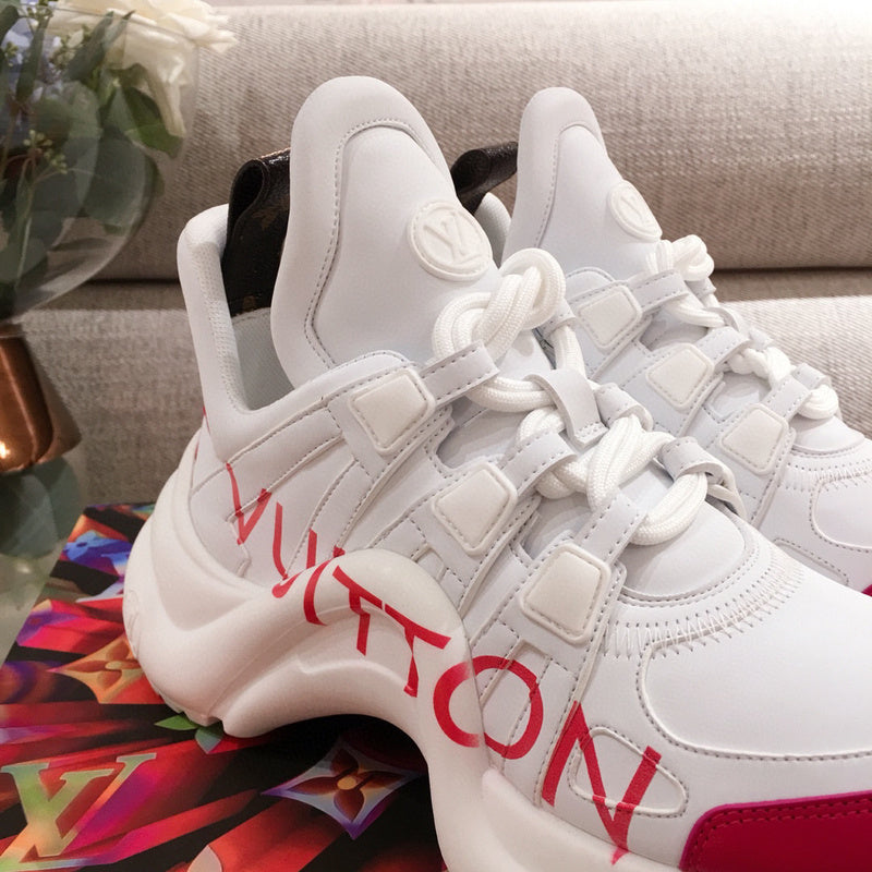 Louis Vuitton luxury shoes detail shot