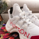 Louis Vuitton luxury shoes detail shot