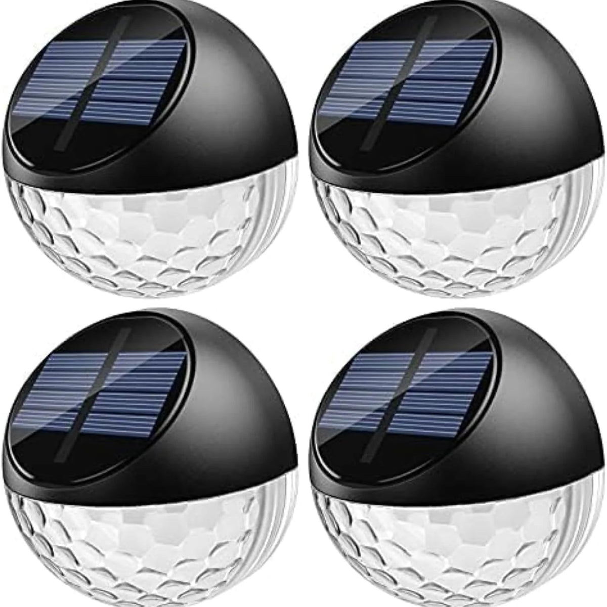 Solar Fence Lights, 4 Pack LED Solar Wall Lights Outdoor