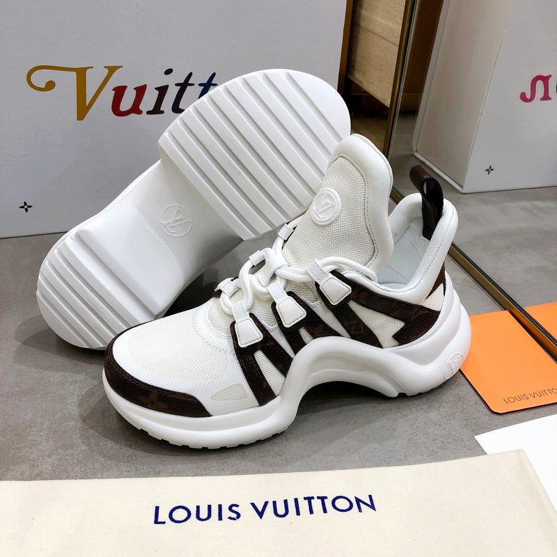 Louis Vuitton Tan Pointed-Toe Stiletto Heels - Close-Up Texture View