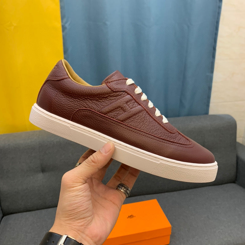 Hermes shoes Style 244 - front view, handcrafted italian detailing