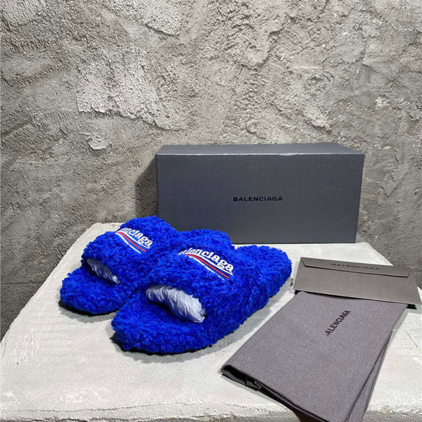Balenciaga White Espadrille Wedge Sandals - Side Profile View