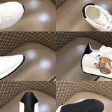 Hermès Camel Chunky Platform Sneakers - Toe Detail View