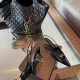 Close-up detail view of Saint Laurent luxury piece style No.109