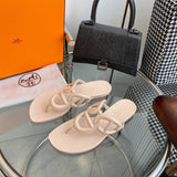 Hermès White Chelsea Boots - Angled View