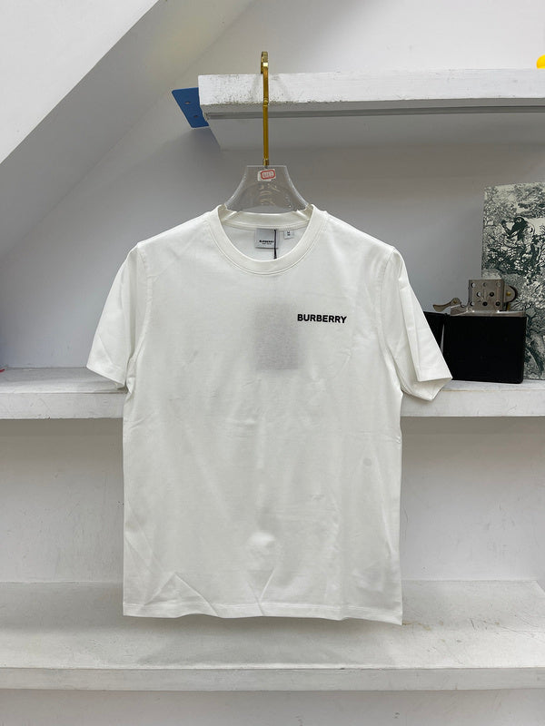 Close-up of Burberry t-shirt craftsmanship