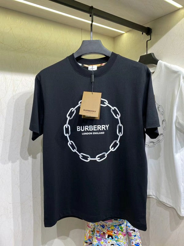 Burberry luxury t-shirt detail shot