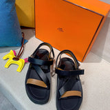 Hermes shoes Style 299 - front view, statement logo accent